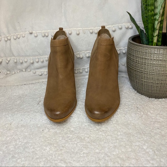 Brown Wedge Booties - Picture 2 of 4